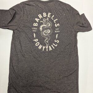 Barbells And Ponytails "Snake" Crewneck Tee T-Shirt Sz M